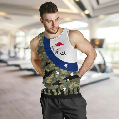 Australia Air Force Men Tank Top - (Original) - Kangaroo Australia Air Force Men Tank Top - (Original) - Kangaroo