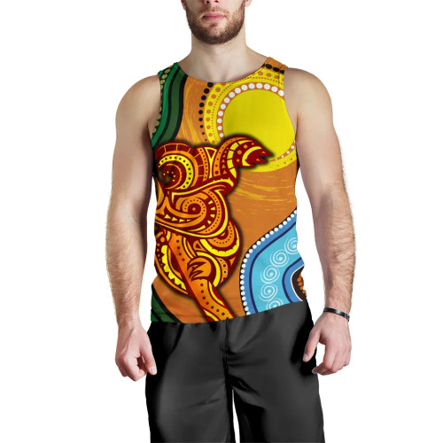 Australia Men Tank Top - Australian Aboriginal Dot Painting Koala Australia Men Tank Top - Australian Aboriginal Dot Painting Koala