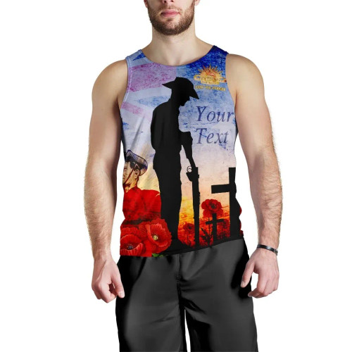 [Custom] Australia Anzac Men Tank Top - Anzac 2020 Lest We Forget The Australian Army