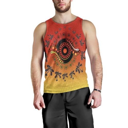 Australia Men Tank Top - Circle Pattern