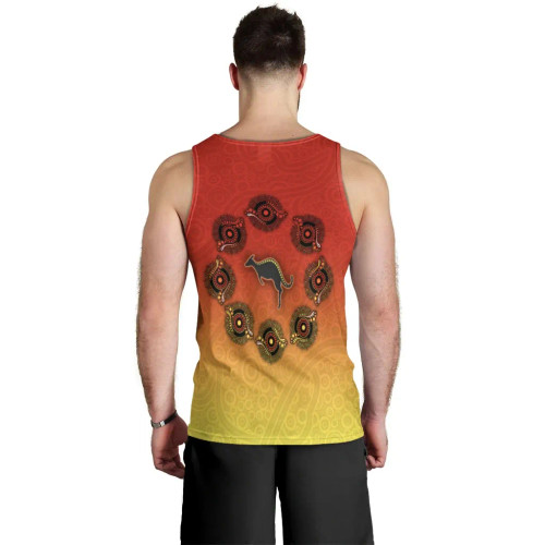 Australia Man's Tank Top - Circle Pattern Australia Man's Tank Top - Circle Pattern