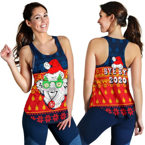 Australia Christmas Women Racerback Tank - Bye Bye 2020 Australia Christmas Women Racerback Tank - Bye Bye 2020