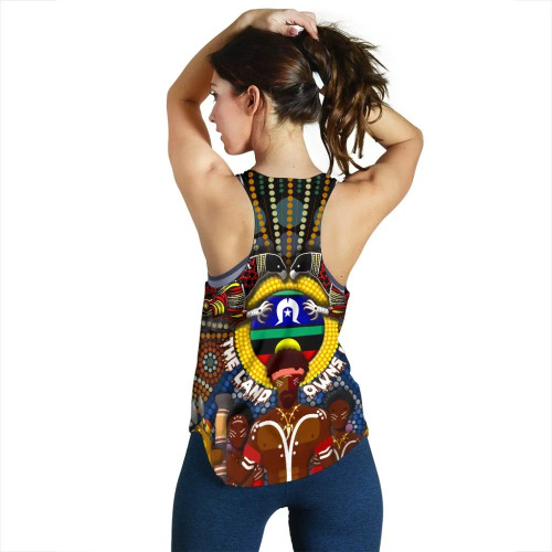 Australia The Land Owns Us Women Racerback Tank Australia The Land Owns Us Women Racerback Tank