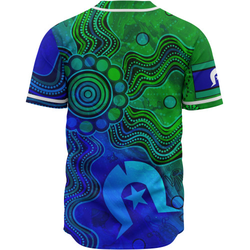 Australia Aboriginal Baseball Shirt - Torres Strait Islands Flag Australia Aboriginal Baseball Shirt - Torres Strait Islands Flag