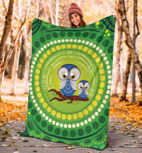 Australia Blanket - Indigenous Owl Australia Blanket - Indigenous Owl