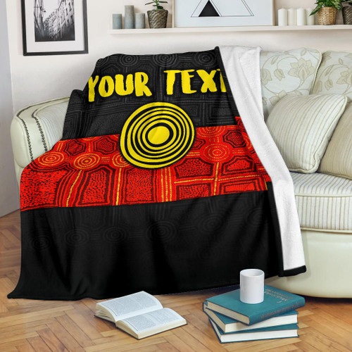 [Custom] Australia Aboriginal Blanket - Aussie Indigenous Flag
