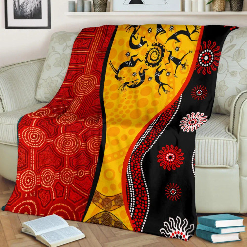 Australia Aboriginal Blankets - Dreamtime Koori Dot Acrylic Paint