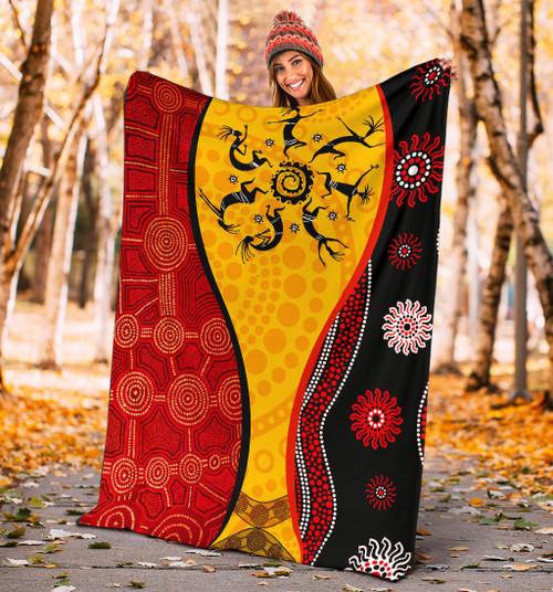 Australia Aboriginal Blankets - Dreamtime Koori Dot Acrylic Paint