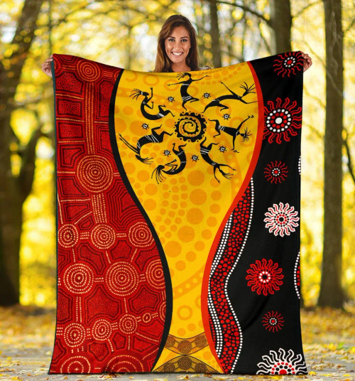Australia Aboriginal Blankets - Dreamtime Koori Dot Acrylic Paint