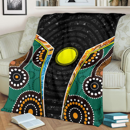 Australia Blanket - Aboriginal Lives Matter Style Tornado
