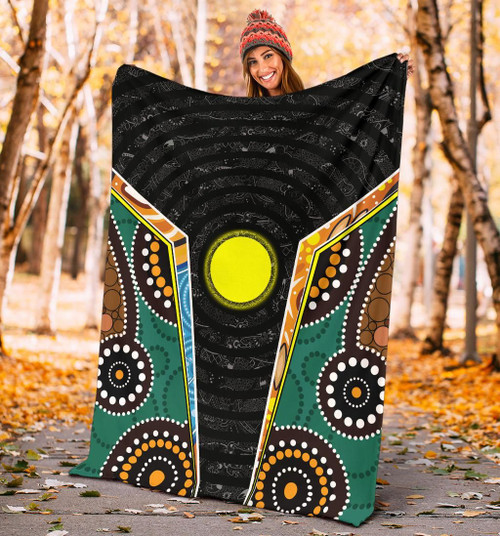 Australia Blanket - Aboriginal Lives Matter Style Tornado