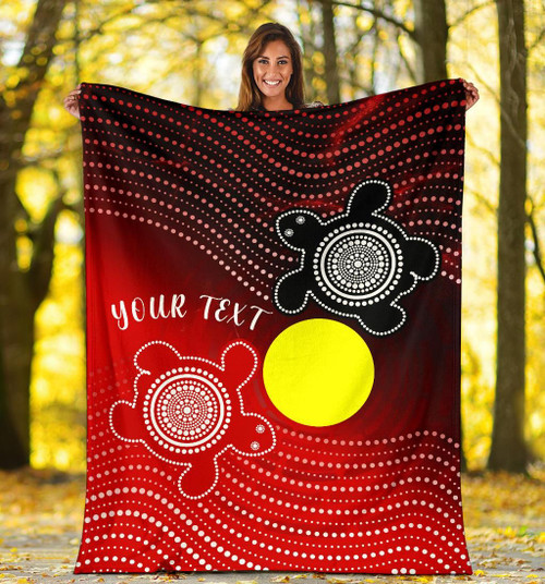 [Custom] Australia Aboriginal Blanket - Indigenous Circle Dot Painting Style