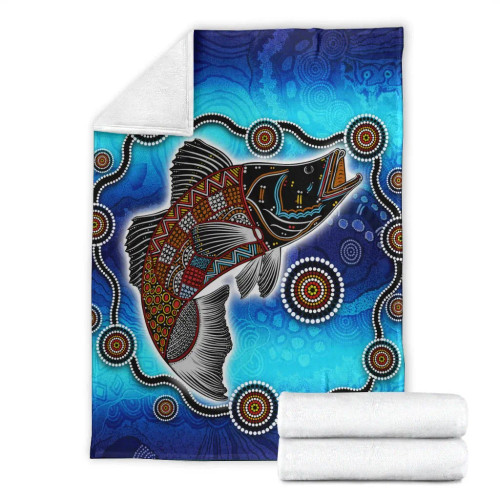 Australia Aborginal Blanket - Aboriginal Fishing