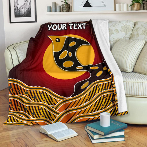 [Custom] Australia Blanket  - Aboriginal Dot Patterns Fish