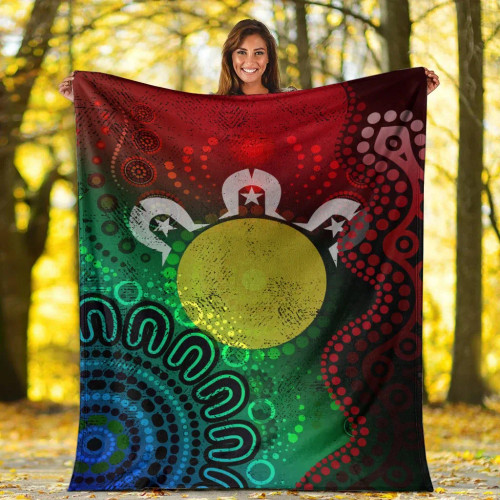 Australia Naidoc Week Blanket - Inspiration Of Indigenous Art Australia Naidoc Week Blanket - Inspiration Of Indigenous Art