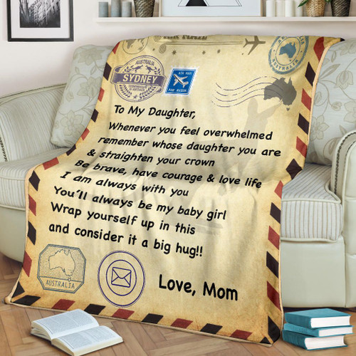 Australia Blanket - Postcard From Mom To Daughter
