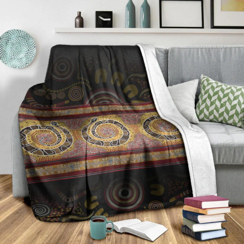 Australia Blanket -  Snake Dot Panting Art