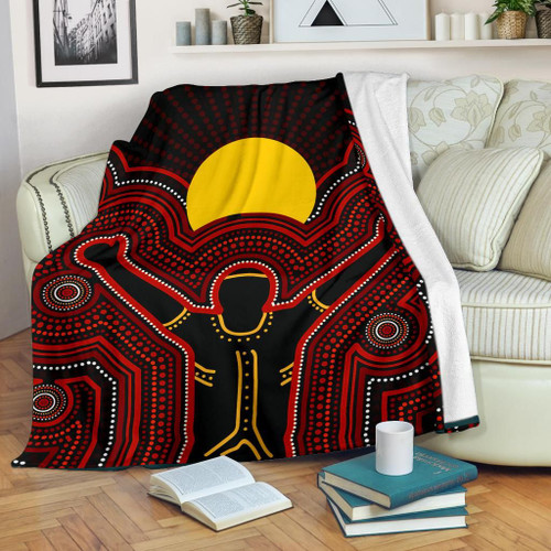 Australia Aboriginal  Blanket - The Sun Always Shines Australia Aboriginal  Blanket - The Sun Always Shines