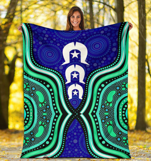 Australia Torres Strait Blanket - Torres Strait Symbol And Aboriginal Patterns