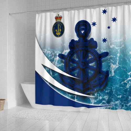 Australia Royal Navy Shower Curtain - Ocean Is Home