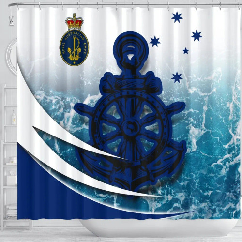 Australia Royal Navy Shower Curtain - Ocean Is Home