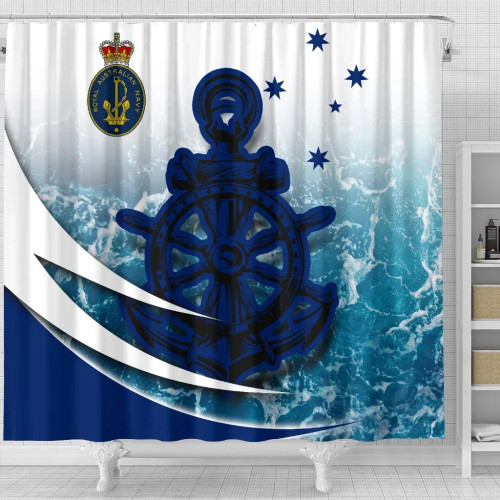Australia Royal Navy Shower Curtain - Ocean Is Home