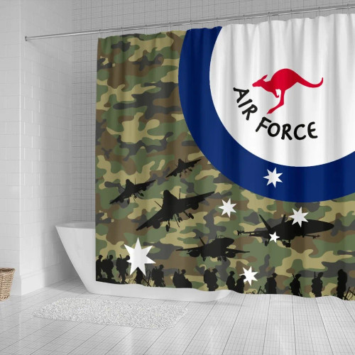 Australia Air Force Shower Curtain (Original) - Kangaroo Australia Air Force Shower Curtain (Original) - Kangaroo