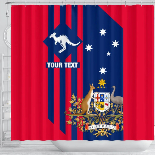 [Custom] Australia Shower Curtain - Australia Kangaroo Sign