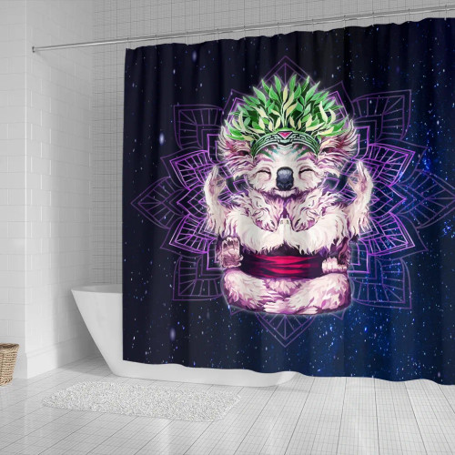 Australia Shower Curtain - Koala Shower Curtain Meditating Color Art Ver0201 Australia Shower Curtain - Koala Shower Curtain Meditating Color Art Ver0201