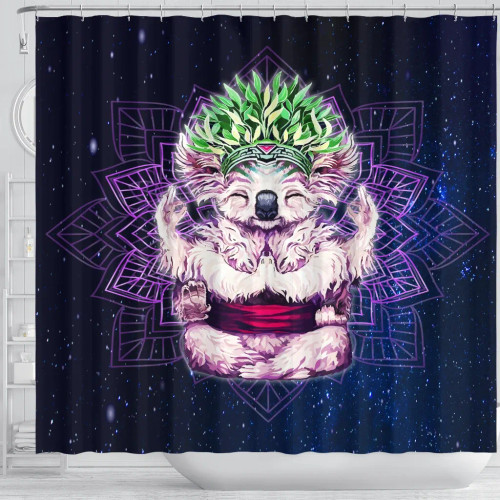 Australia Shower Curtain - Koala Shower Curtain Meditating Color Art Ver0201 Australia Shower Curtain - Koala Shower Curtain Meditating Color Art Ver0201