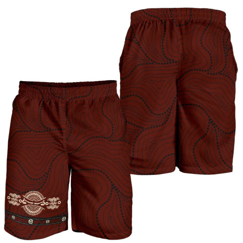 Australia Men Shorts - Aboriginal Patterns Men Shorts Didgeridoo Australia - Men
