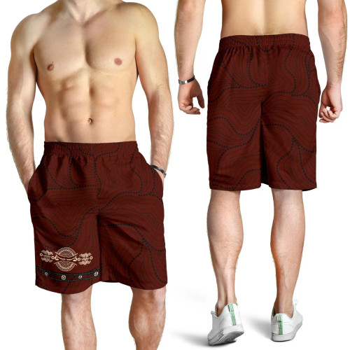 Australia Men Shorts - Aboriginal Patterns Men Shorts Didgeridoo Australia - Men