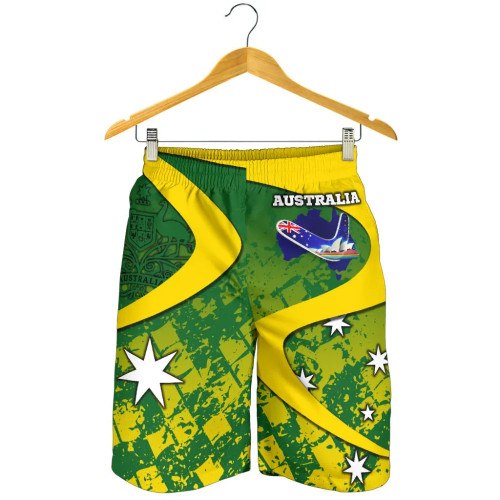 Australia Men Shorts - Australia National Color Men Shorts
