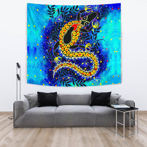 Australia Aboriginal Tapestry - Indigenous Crocodile Australia Aboriginal Tapestry - Indigenous Crocodile