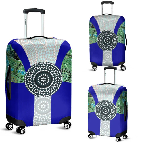 Australia Luggage Cover - Flag of Torres Strait Islander