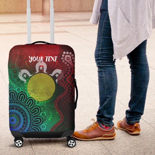 [Custom] Australia Naidoc Week Luggage Cover - Inspiration Of Indigenous Art