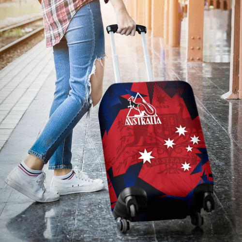 Australia Luggage Cover - Kangaroo Symbol Australian Coat Of Arms Australia Luggage Cover - Kangaroo Symbol Australian Coat Of Arms