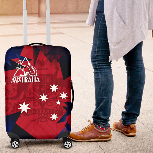 Australia Luggage Cover - Kangaroo Symbol Australian Coat Of Arms Australia Luggage Cover - Kangaroo Symbol Australian Coat Of Arms