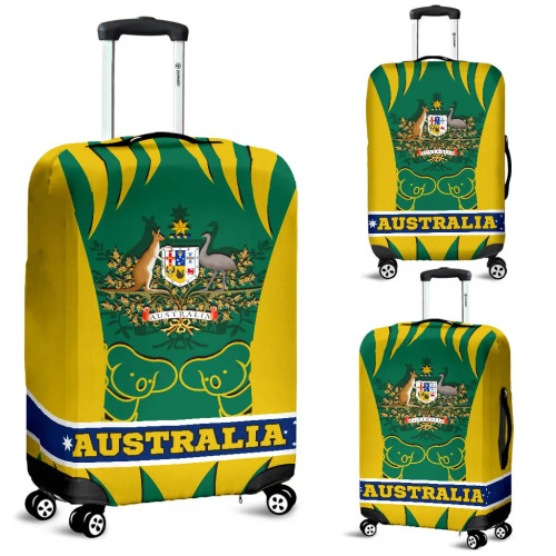Australia Luggage Cover - Australian Coat Of Arms Koala Australia Luggage Cover - Australian Coat Of Arms Koala