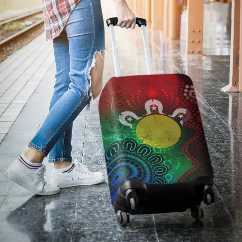 Australia Naidoc Week Luggage Cover - Inspiration Of Indigenous Art