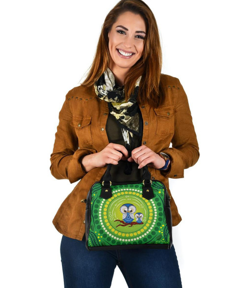 Australia Shoulder Handbag - Indigenous Owl Australia Shoulder Handbag - Indigenous Owl
