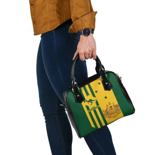 Australia Shoulder Handbag - Australia Kangaroo Sign National Color Australia Shoulder Handbag - Australia Kangaroo Sign National Color