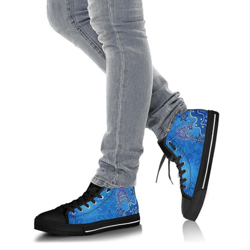 Australia Torres Strait High Top Canvas Shoes - Dhari And Turtle Australia Torres Strait High Top Canvas Shoes - Dhari And Turtle