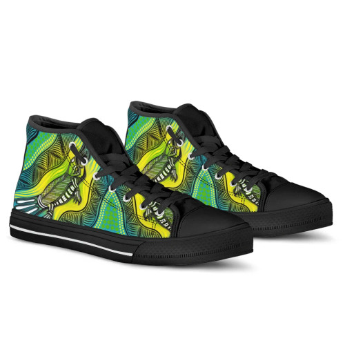 Australia High Top Canvas Shoes - Aboriginal Platypus Australia High Top Canvas Shoes - Aboriginal Platypus