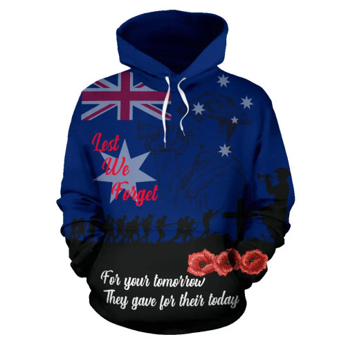 Australia Hoodie - Anzac Hoodie Lest We Forget Australia Hoodie - Anzac Hoodie Lest We Forget