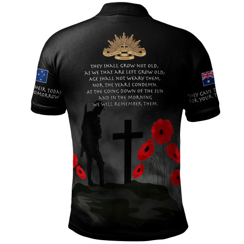 Australia Anzac Polo Shirt - Australia Remember Ver2