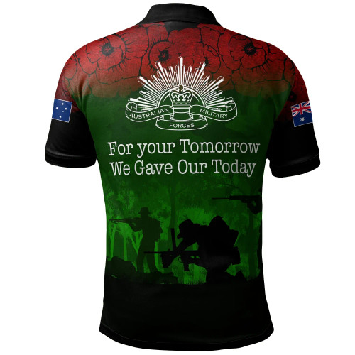 Australia Anzac Polo Shirt - Australia Anzac Day Ver2