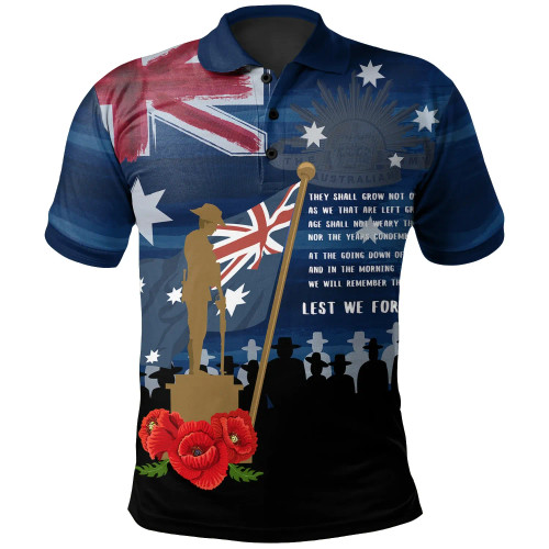 Australia Anzac Polo Shirt - Always Remember Australian Anzac Day
