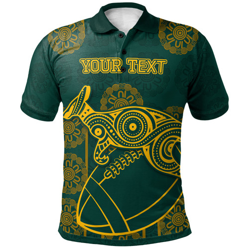 Wallabies Rugby Polo Shirt - Custom Aboriginal Inspired Wallabies Wallabies Rugby Polo Shirt - Custom Aboriginal Inspired Wallabies