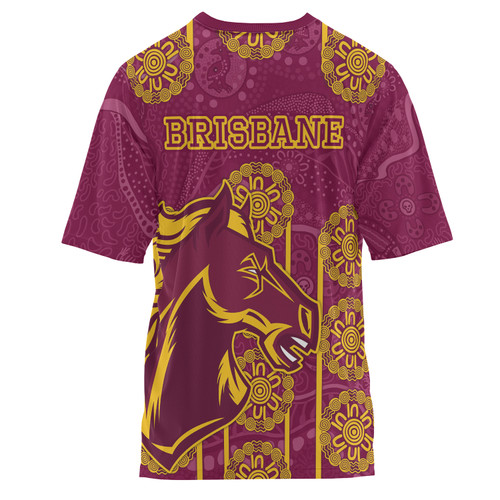 Brisbane Broncos T-shirt - Custom Indigenous Broncos T-shirt Brisbane Broncos T-shirt - Custom Indigenous Broncos T-shirt